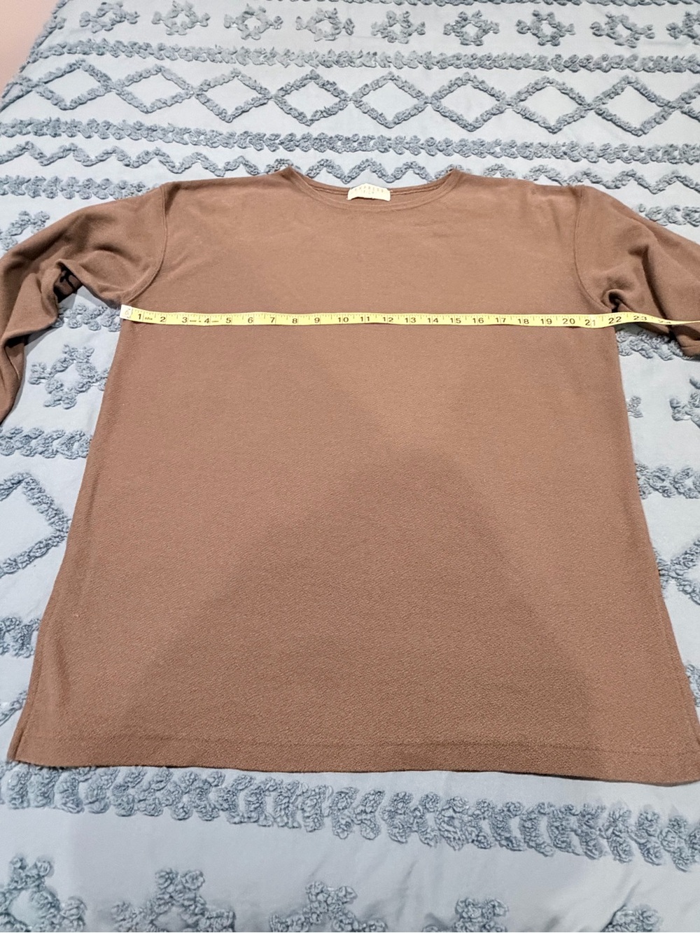 Vintage Express Tricot Taupe Relaxed Crewneck Sweater - Picture 5 of 6